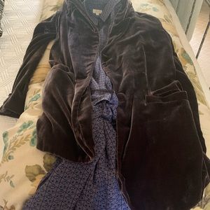 Emerson Fry muted Aubergine velvet blazer & dress